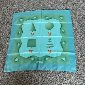 Bulgari scarf with topiary trees